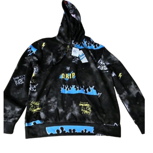 Drill Clothing Company Size LG Hoodie Sweatshirt Men's Pullover Streetwear - Picture 2 of 2